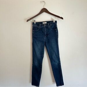 Madewell 10” High-Rise Skinny Jeans - Classic Blue Wash, Size 25